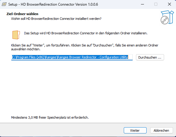 Installation HD BrowserRedirection Connector auf Serverseite
