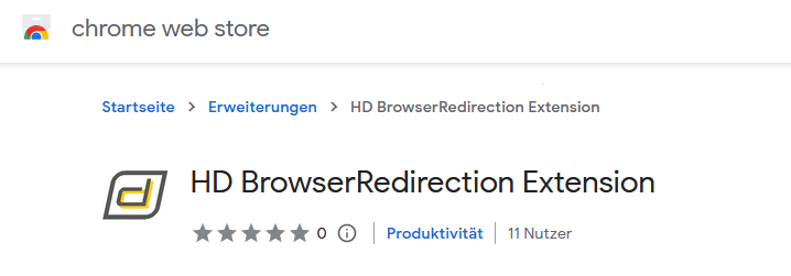 HB BrowserRedirection Plugin für Chrome Browser